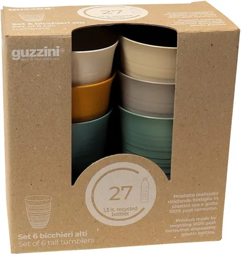 Vista 4 de Guzzini 17950252 - Vaso grande (6 piezas, surtido TIERRA)