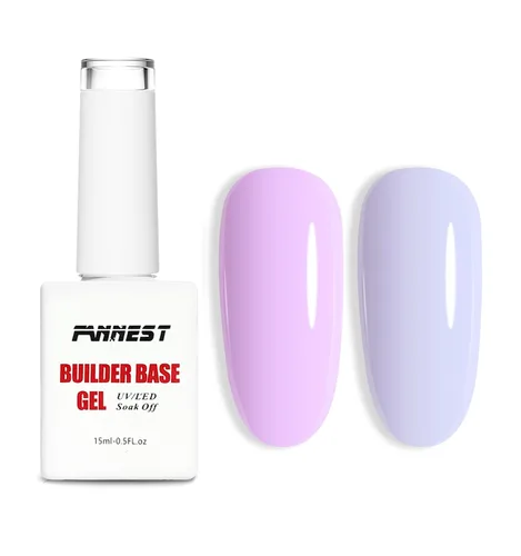 Vista 22 de Kit de Gel Constructor Gel Base de Goma Esmalte de Uñas, 15ml*2pcs (0.51 fl oz x 2 piezas) Para Engrosamiento de Uñas, Extensión de Fortalecimiento