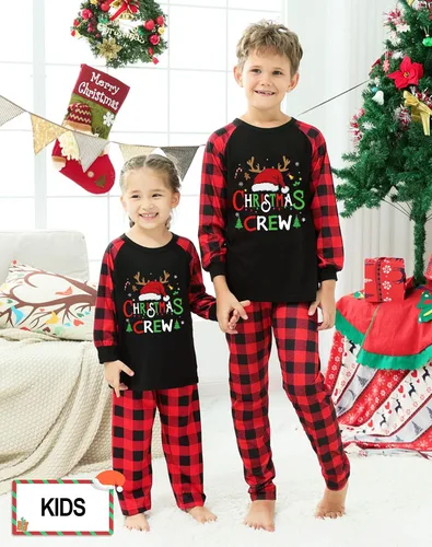 Vista 5 de Pijamas de Navidad para la familia, conjunto de pijamas de Navidad familiares 2023, divertidos pijamas familiares de Navidad para mujeres, hombres