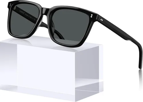 Vista 40 de Carfia Chic - Lentes de sol polarizados para mujer, protección UV400, marco de acetato pulido a mano