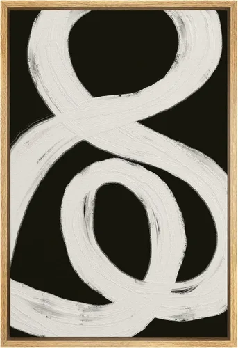 Vista 45 de SIGNWIN Lienzo enmarcado para pared, bosque blanco y negro, pino, ilustraciones de naturaleza silvestre, arte moderno, rústico, decorativo