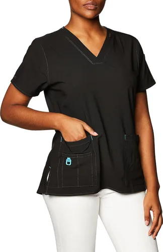 Vista 2 de Carhartt, Cross-Flex, camiseta hospitalaria, mediana, para mujer