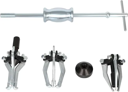 Vista 3 de SCITOO Juego de extractor de martillo deslizante con 3 rodamientos de mandíbula, juego universal de extractor de polea de engranajes internos