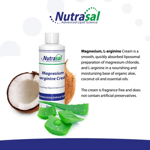 Vista 5 de Nutrasal Magnesio L-Arginina Crema - 8oz