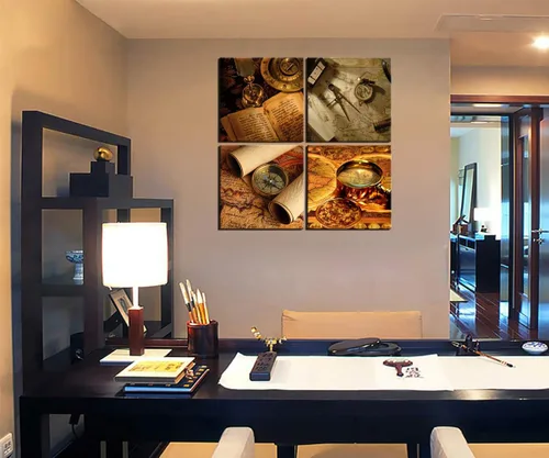 Vista 5 de Lienzo decorativo para pared para dormitorio, decoración del hogar, pintura moderna, impresiones HD, imágenes de navegación, arte de navegación