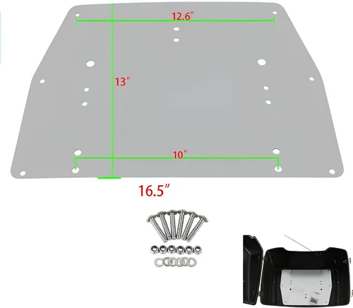 Vista 8 de Tour Pack - Placa base de maletero con refuerzo interior para Harley Davidson Touring Modelos FLT FLHT FLHTCU FLHRC Road King Street Glide Road