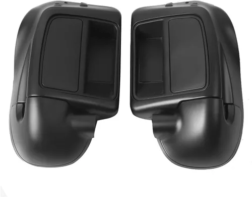 Vista 16 de Carenados para motocicletas para Harley, SLMOTO Carenado inferior ventilado negro vívido para piernas con altavoces de 6.5" y rejillas para Harley