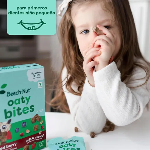 Vista 5 de Beech-Nut Bocadillos para Niños Pequeños, Mini Wafles con Verduras Ocultas, Butternut Berry, Sin OGM, Bolsa de 3.2 oz (Paquete de 7)