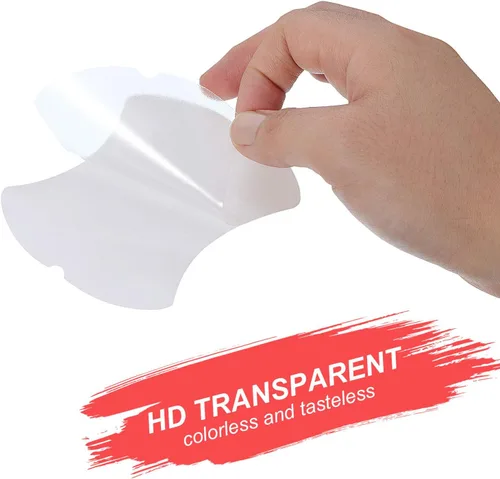 Vista 3 de Protector transparente para manija de puerta de automóvil, película protectora de arañazos para vehículos, película protectora transparente