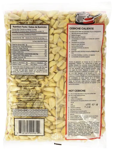 Vista 2 de Peru Food Maiz Cancha Montana - Maíz Peruano Seco - 15 onzas