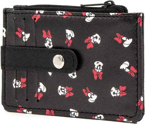 Vista 8 de Buckle-Down, Disney, cartera para mujer con 3 ranuras para tarjetas, 1 cremallera para monedas, 1 ranura para identificación con ventana, 4.5 x 3.0