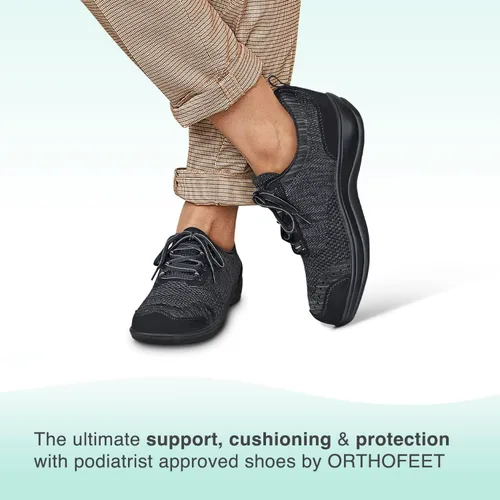 Vista 2 de Orthofeet Zapatos ortopédicos de punto Palma Casual para mujer