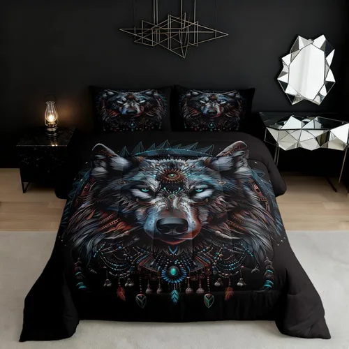 Vista 30 de Castle Fairy - Juego de funda de edredón con bandera estadounidense tamaño King, ropa de cama para niñas y adolescentes, funda de edredón con Multi