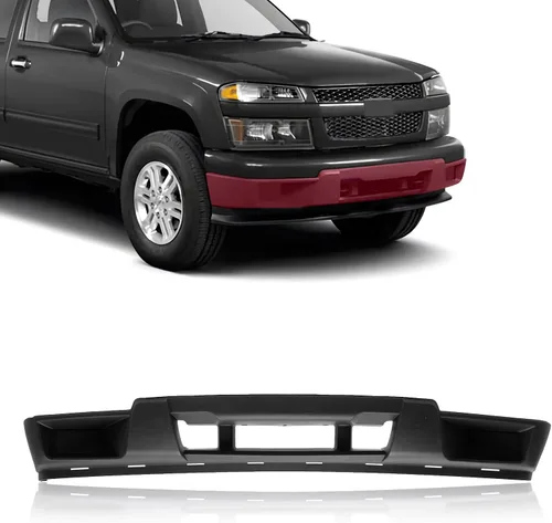 Vista 9 de CarPartsDepot Barra frontal para parachoques delantero, color negro, con soporte, compatible con Chevrolet Colorado y GMC Canyon 2004-2012 y Isuzu