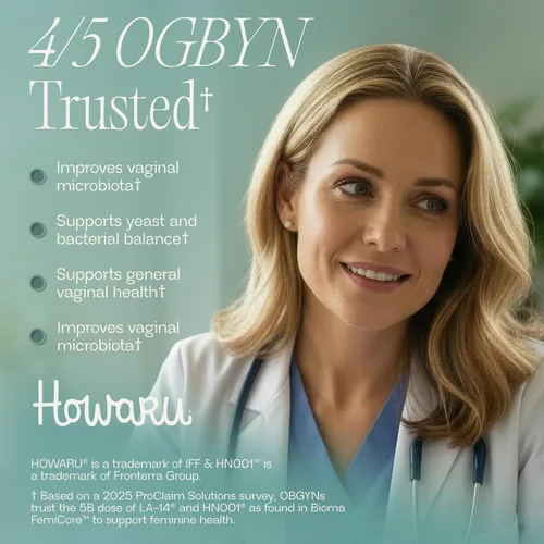 Vista 4 de BIOMA Feminine Health Synbiotic - Suplemento de salud femenina para pH vaginal saludable, tracto urinario y apoyo digestivo - con probióticos