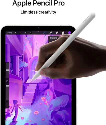 Vista 4 de Apple iPad mini (A17 Pro): Apple Intelligence, pantalla Liquid Retina de 8.3 pulgadas, 128 GB, Wi-Fi 6E, cámara frontal de 12 MP/cámara trasera