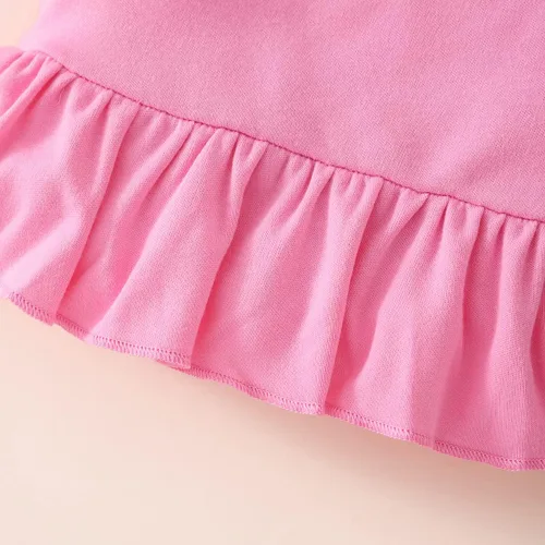 Vista 8 de Conjunto de 2 piezas para niña, camisa y pantalones cortos con cinturón, ropa de verano de 2 a 7 años