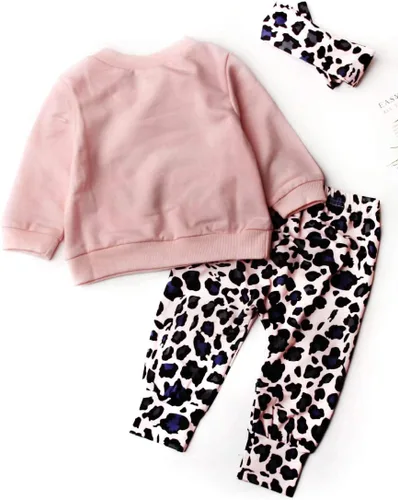 Vista 2 de MIEKISA Conjunto de ropa para bebés y niñas, 3 piezas