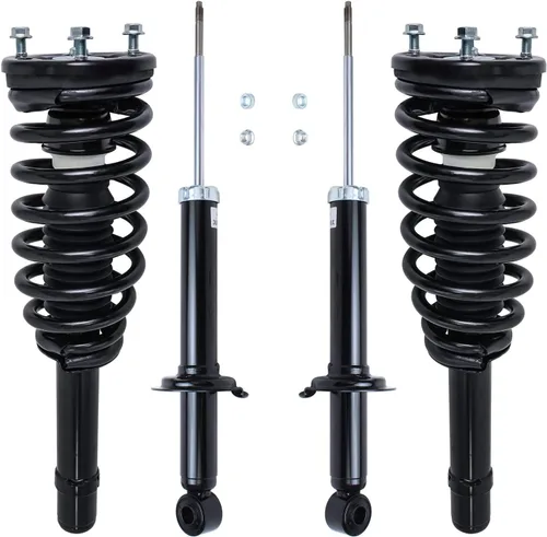 Vista 106 de Detroit Axle - Kit de amortiguadores de 4 puntales para Ford Escape 14-19, 2 puntales delanteros con resorte helicoidal 2 amortiguadores traseros