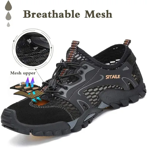Vista 2 de SITAILE - Zapatos de agua para hombres y mujeres. Secado rápido. Para andar descalzo. Para gimnasia en el agua, natación, para el río. Zapatos