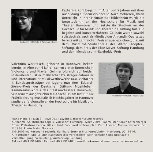 Vista 12 de Piano Piano 3 - Cello Solo Duo Tänzerische Melodien für kleine Kinder Klassik für Babys und Kleinkinder Klassische Musik von Bach Offenbach Klein