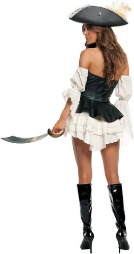 Vista 2 de Starline - Disfraz sexi para mujer, pirata del Perla Negra, conjunto