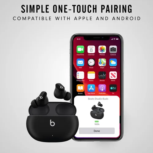 Vista 4 de Beats Studio Buds con AppleCare+ para auriculares (2 años), color negro