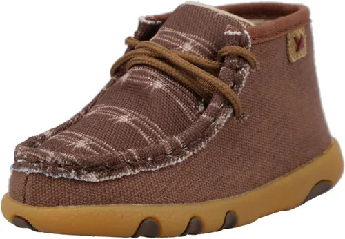 Vista 9 de Twisted X Zapato de conducción chukka para bebé Beige multicolor