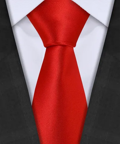 Vista 2 de TIE G 5pcs Tie Set in Gift BOX WHITE OR BLACK Solid Color Necktie, Satin Bow Tie, Pocket Square, Lapel, Cuff Links
