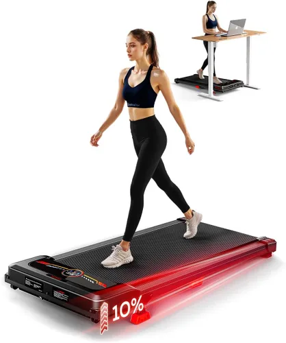 Vista 6 de Walking Pad, Treadmill with Incline, 10% Under Desk Treadmill, EAGLOG 2.5HP Portable Treadmills for Home Small Women, Running Machine with Remote