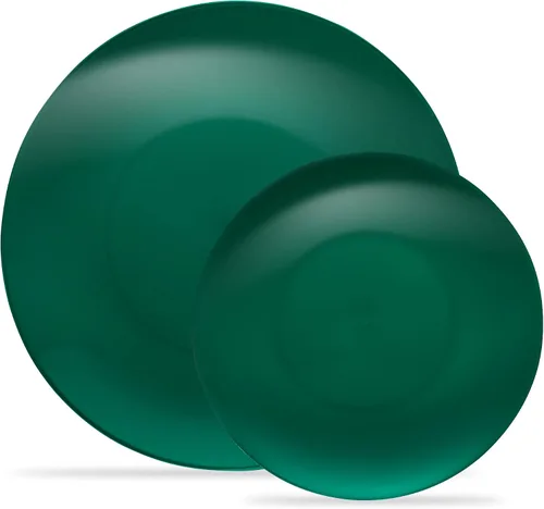 Vista 19 de Plasticpro - Juego de platos combinados de 32 piezas que incluye platos de 16 a 7 pulgadas y platos de 16 a 10 pulgadas de plástico negro
