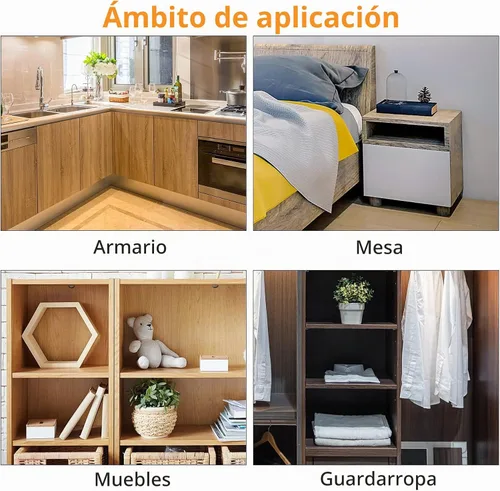 Vista 6 de 20 piezas de sujetadores de cerradura de leva para muebles, 0.591 in x 0.472 in, conectores de tuerca de bloqueo de leva para muebles, accesorios