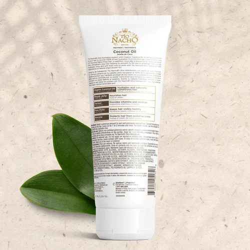 Vista 10 de TIO NACHO Tratamiento Capilar Aceite de Coco ultrahidratante 7 ounce Organic Coconut Oil, Royal Jelly, Deep Hydration and Nourishment, For Dry or