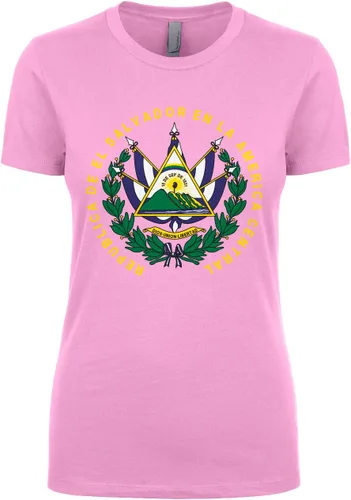 Vista 6 de Cybertela Camiseta para mujer con escudo de armas de El Salvador
