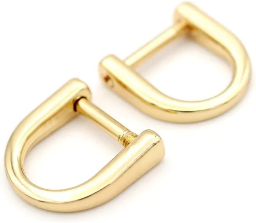 Vista 10 de CRAFTMEMORE Anillo de tornillo de grillete pequeño con anillos en D para llaves y extractor de cremallera, pulsera paracord de repuesto de 3/8 Latón