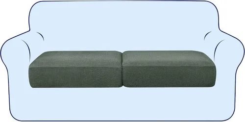 Vista 11 de subrtex Funda de Cojín Elástica Suave para Asiento de Sofá Funda Deslizable de Spandex para Silla y Sofá Adecuada para 1-2-3 Plazas Reemplazo