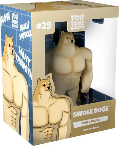 Vista 2 de Youtooz Swole Doge - Figura de vinilo de 5 pulgadas, colección de memes Buff Doge basada en famosos memes de Internet