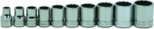 Vista 5 de Williams JHWB-1232 - Zócalo poco profundo de 3/8 pulgadas, SAE de 12 puntos, 1 pulgada, acabado cromado pulido