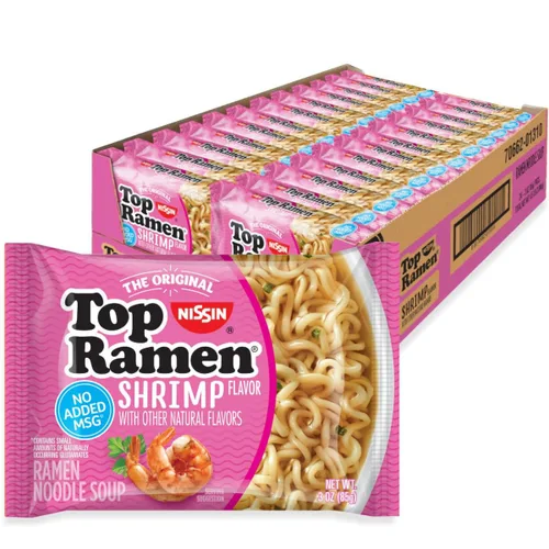 Vista 17 de Nissin Top Ramen - Sopa de fideos, salsa de soja, 3 onzas (paquete de 24)