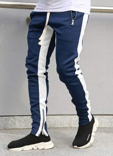 Vista 2 de FLYFIREFLY Pantalones deportivos de gimnasio para hombre, pantalones de hip hop, pantalones de atletismo, pantalones de entrenamiento para correr