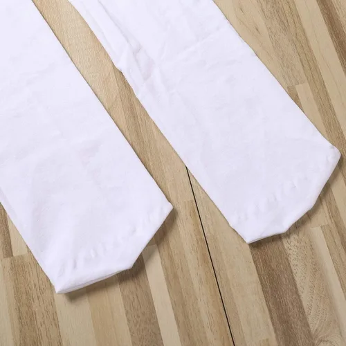 Vista 5 de Calcetines largos de satén para mujer, diseño de lazo