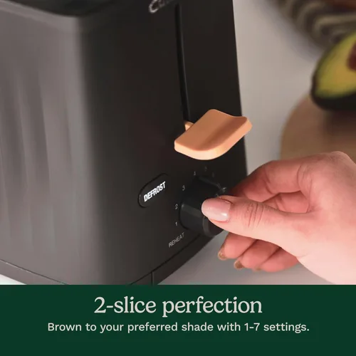 Vista 3 de Cuisinart Soho™ Collection - Tostador de 2 rebanadas, 7 ajustes de tostado, función de descongelación, recalentamiento y bagel, almacenamiento Negro