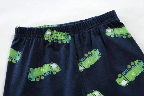 Vista 33 de Little Hand Pijamas para niños pequeños, Monster Truck 100% algodón, dinosaurio para niños, 2 piezas, ropa de dormir, conjuntos de ropa de dormir