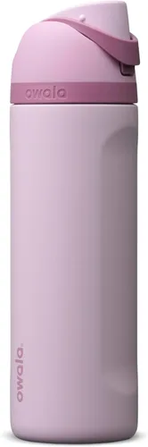 Vista 47 de Owala FreeSip - Acero inoxidable - 32 oz - Morado/Azul (pistas de esquí de los años 80)