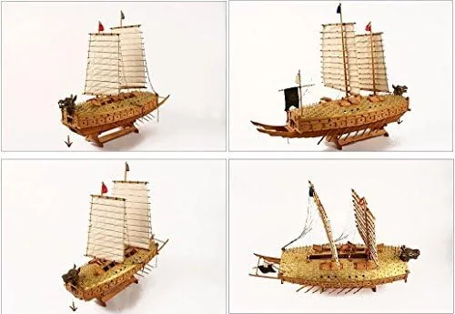 Vista 2 de [Kit de modelo de madera] Barco Tortuga Escala 1/65 Buque de guerra coreano Keo-Book-Sun