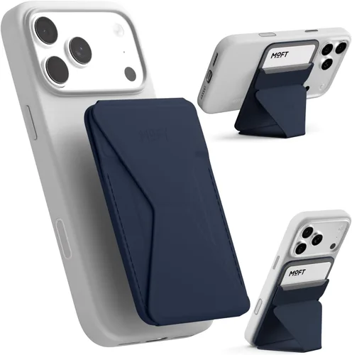 Vista 28 de MOFT Soporte para teléfono y cartera AERA, cartera MagSafe, tarjetero beach blanco