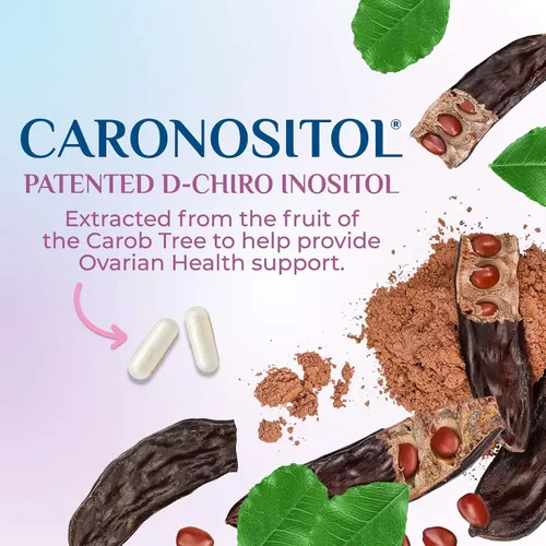 Vista 3 de Myo-inositol y D-Chiro Inositol 1025 mg – Proporción ideal 40:1 para apoyo ovárico, suplemento vegano de mio y D Chiro para el equilibrio natural