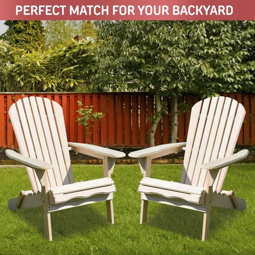 Vista 6 de northbeam Silla Adirondack plegable – Kit de silla Adirondack de exterior compuesto resistente a la intemperie para patio, césped y patio trasero