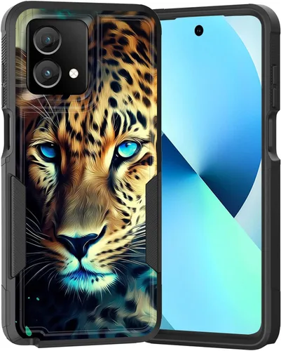 Vista 216 de para Moto G Play 4G 2024, funda de dos capas híbrida resistente y a prueba de golpes, PC duro + silicona suave protectora para Motorola Moto G Play