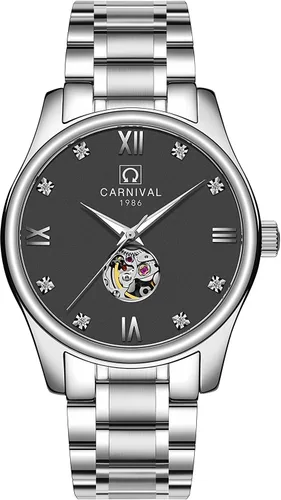 Vista 2 de Juego de 2 relojes para parejas para él y ella, reloj automático para hombres y mujeres